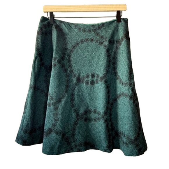 Boden Dresses & Skirts - Women's 8 Boden Green and Black Circles A Line Skirt